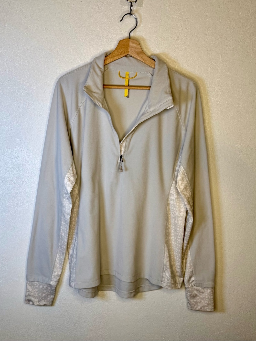 Lole Women’s Light Gray Quarter-Zip Pullover Top Size XL - Picture 2 of 16
